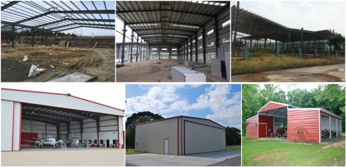Durable Shade Steel Garage Buildings Pre Manufactured Carports