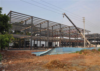 2 Floor Prefabricated Steel Workshops , Package Steel Buildings 100~150 Km/H