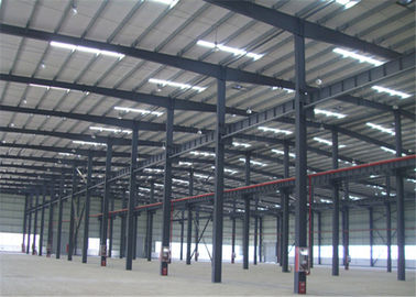 Hot Dipped Galvanized Metal Frame Warehouse , Pre Manufactured Steel Buildings