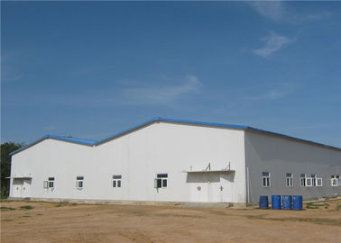 Double Span Light Weight Steel Frame Storage Buildings Construction Project