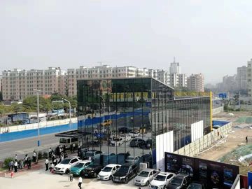 Painting / Galvanizing Prefabricated Steel Frame Buildings For Exhibition Hall