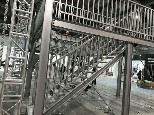 High Strength Metal Steel Structure Building Platform Luminate Glass Exterior Wall