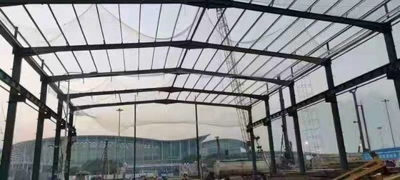 Q235 H Steel Frame Construction With Sandwich Panel Roof