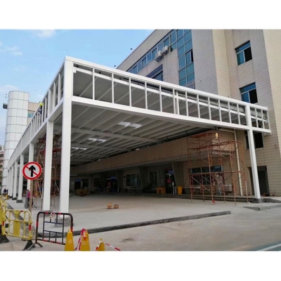 Commercial Outdoor Terrace Awning Mall Hotel Entrance  Steel Canopy