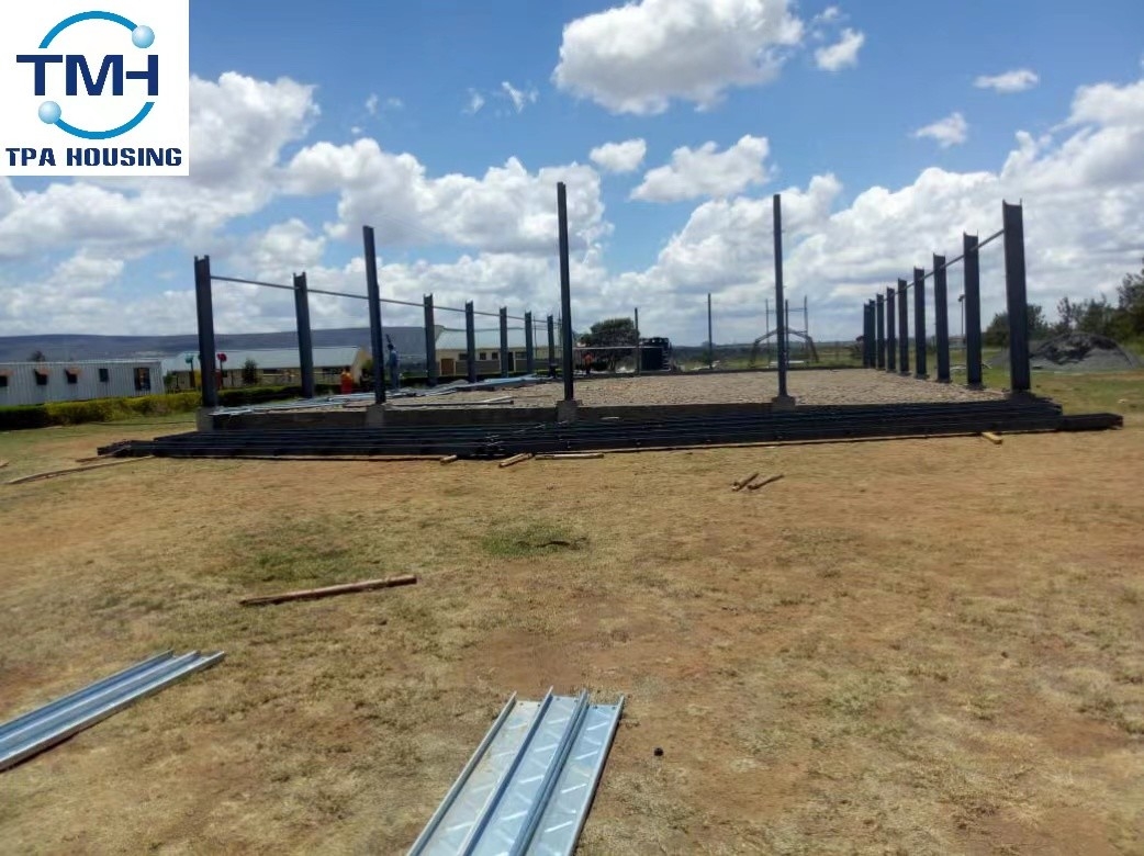 Structural Steel H Beam Color Steel Sheet Light Steel Structure Building For Church