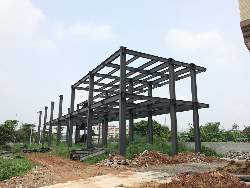 Durable Hot Dipped Galvanized Light Steel Structure Workshop Building With Spacious Layout