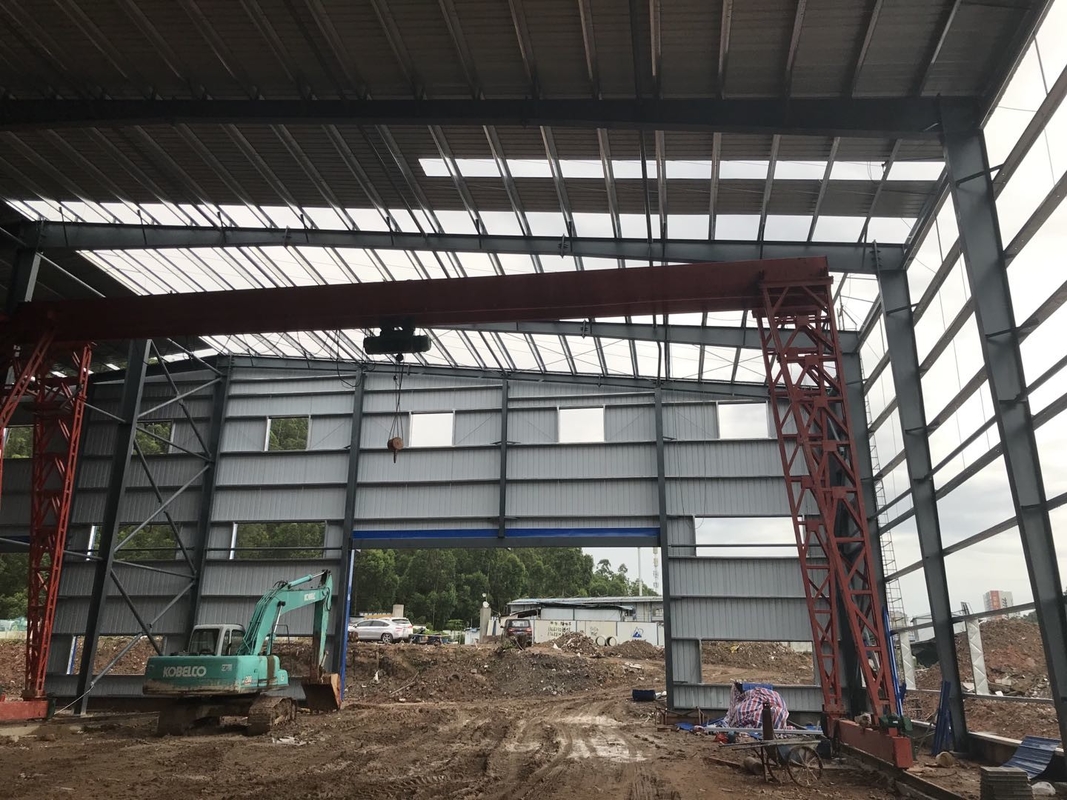 Sliding Door And C-Section Steel Purlin  For Steel Workshop Buildings