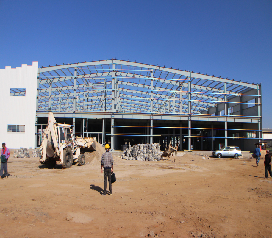 Sliding Door And C-Section Steel Purlin  For Steel Workshop Buildings