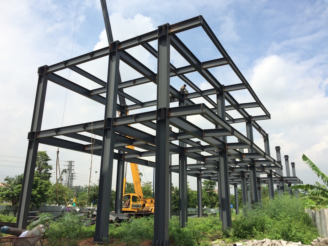 Fast Assembly Two Storey Durable Light Steel Structure Warehouse For Long Term Storage