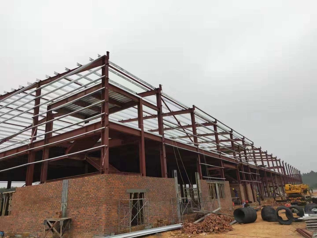 Long Span Durable Industrial Steel Structure Workshop Building For Efficient Production Flow