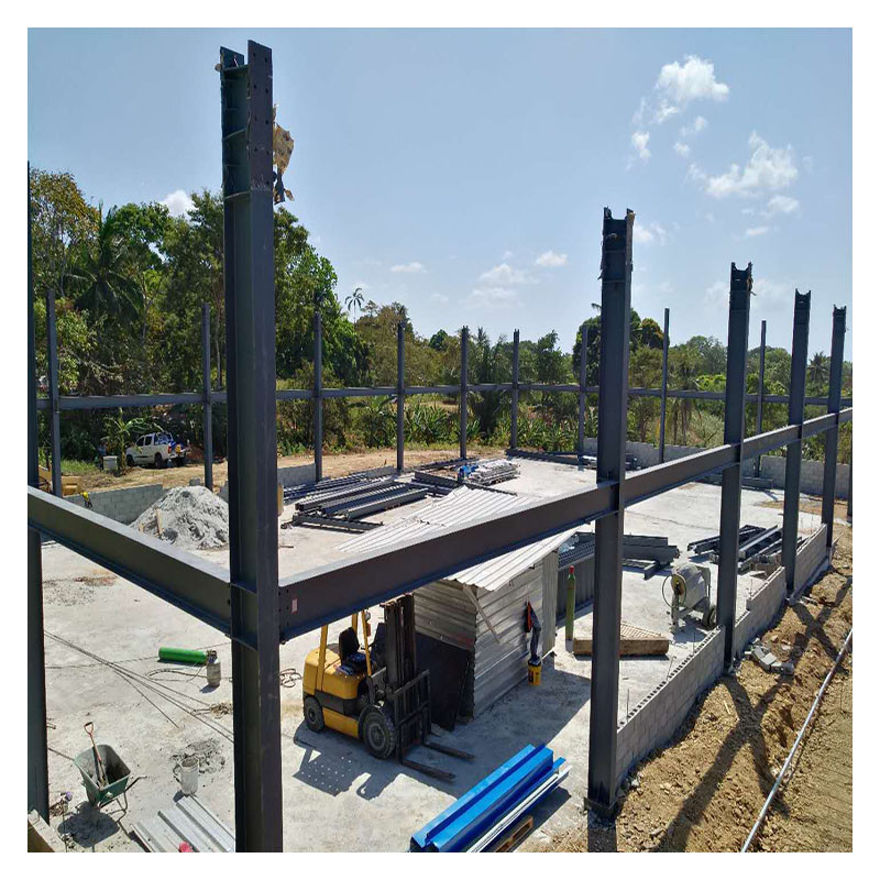 Panama Simple And Solid Steel Structure Prefabricated Building For Warehouse Storage Use