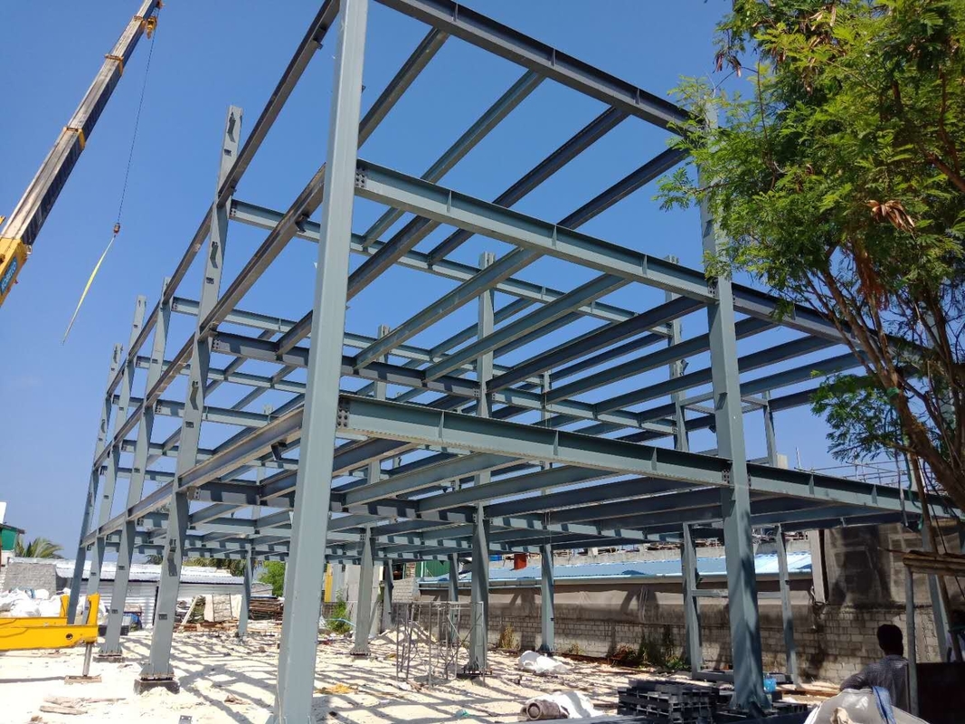 High Rise Steel Prefabricated Steel Structure Buildings Frame Homes For Maldives Use Insulation Materials