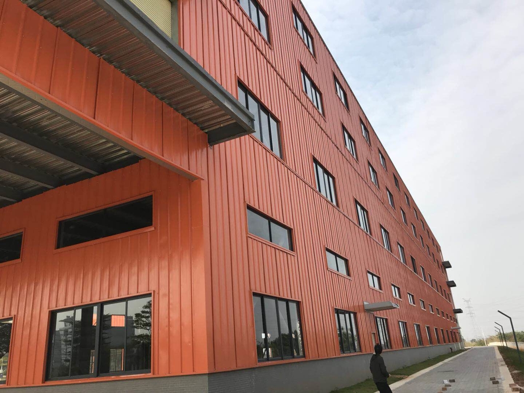 H Steel Long Span Steel Structure Building High-Rise Structure Is Used In Commercial Office Buildings