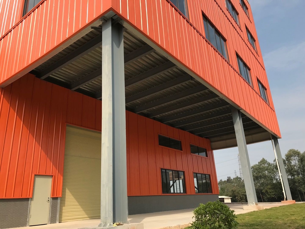 H Steel Long Span Steel Structure Building High-Rise Structure Is Used In Commercial Office Buildings