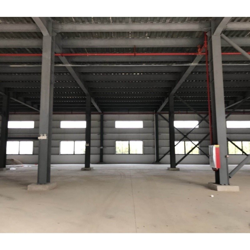 Q235 Heavy Metal Structure Building With Electric Rolling Door And Aluminum Alloy Window