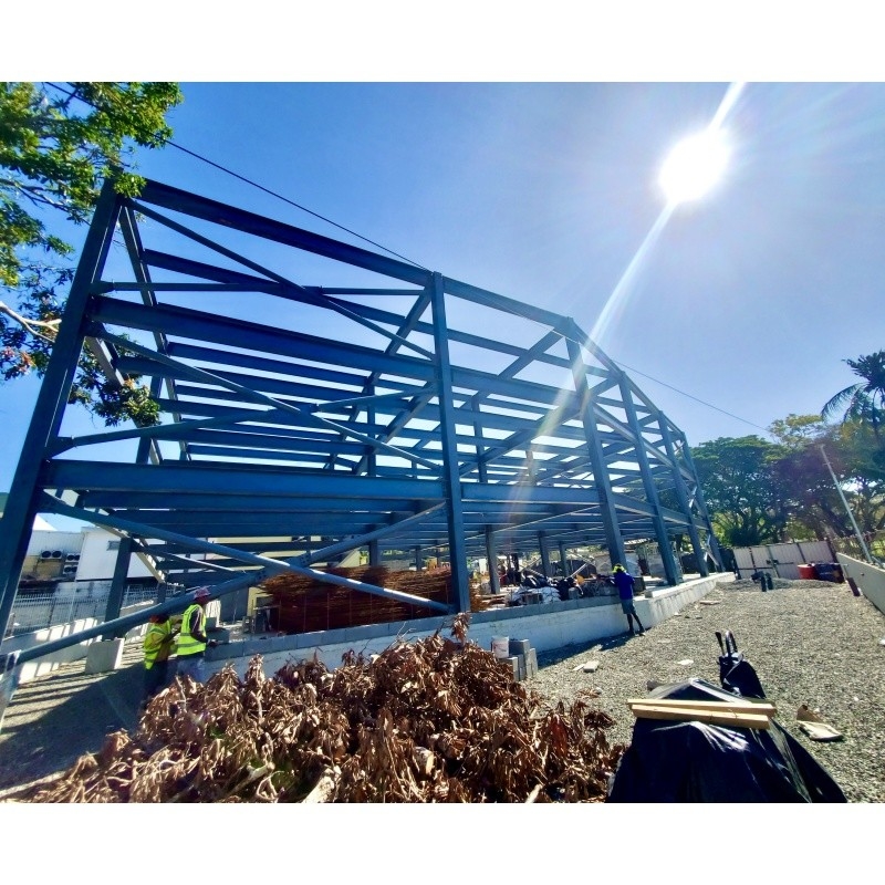 Supporting A Huge Multi-dimensional And Multi-story Steel Structure Automobile Garage