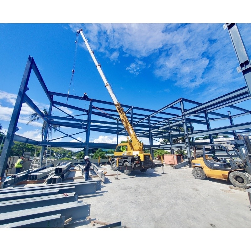 Supporting A Huge Multi-dimensional And Multi-story Steel Structure Automobile Garage