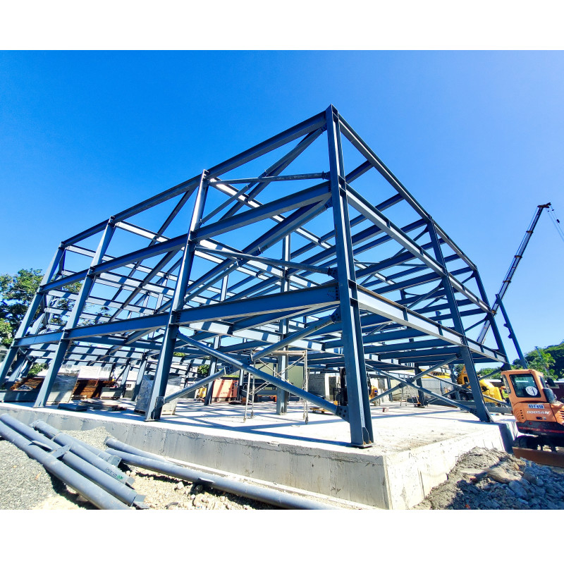 Supporting A Huge Multi-dimensional And Multi-story Steel Structure Automobile Garage