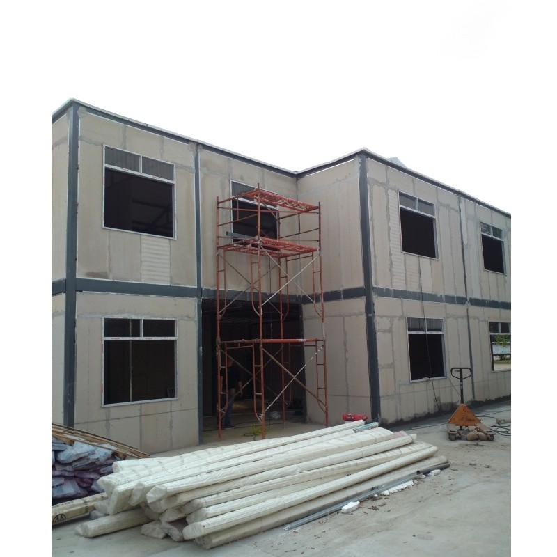 CUSTOMIZABLE MATERIALS TWO-STORY STEEL STRUCTURE SUITABLE FOR MODERN ECONOMICAL RESIDENTIAL LIGHT STEEL VILLA