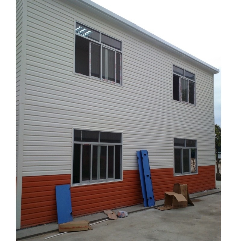 CUSTOMIZABLE MATERIALS TWO-STORY STEEL STRUCTURE SUITABLE FOR MODERN ECONOMICAL RESIDENTIAL LIGHT STEEL VILLA