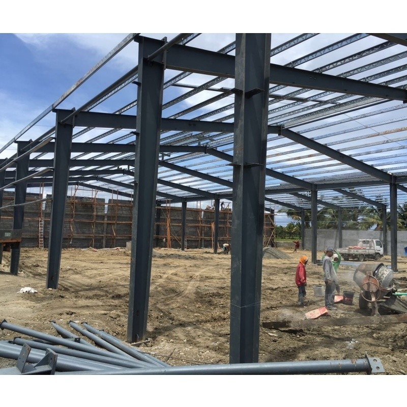 Export To Philippines Brick Wall Hot Dip Galvanised C-Shaped Steel Galvanized Frame  For Warehouse Building