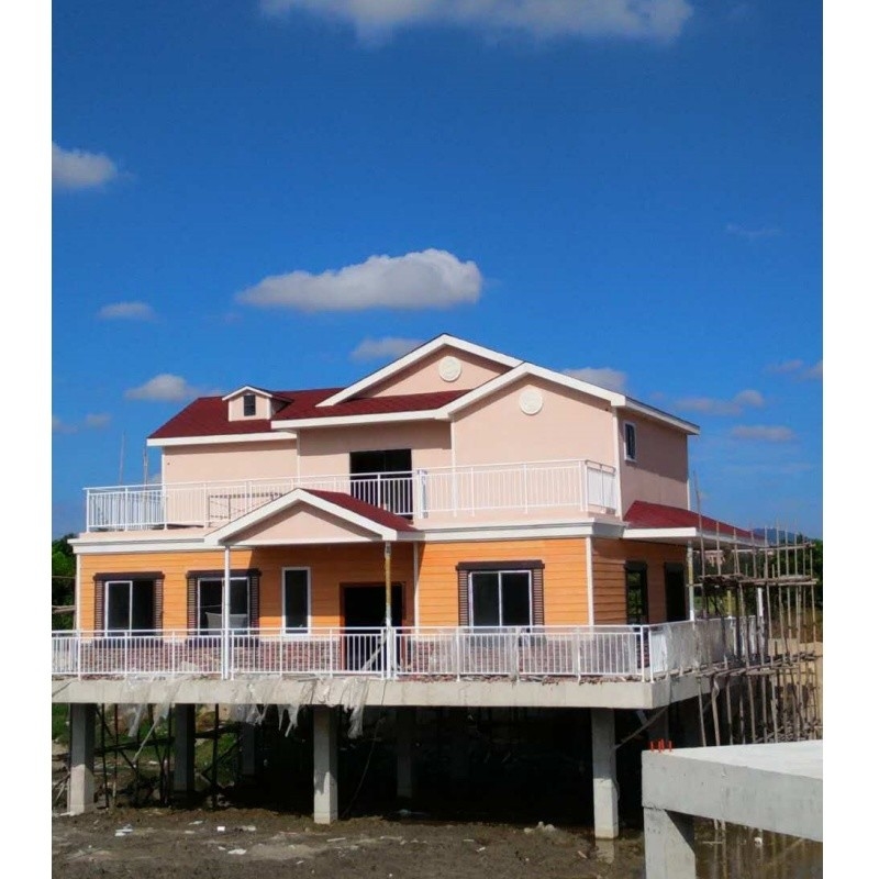 CHINA HOT SELLING STEEL STRUCTURE PREFAB RESORT COTTAGE GARDEN CABIN KIT MINI SMALL FRAME HOUSE