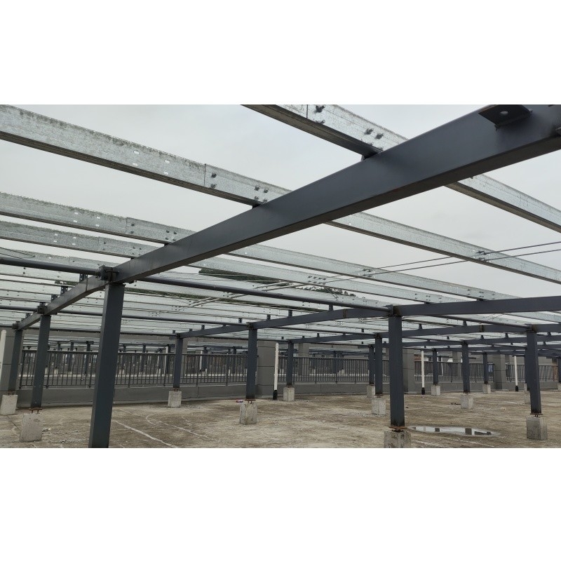 Q235Z Steel Steel Structure For  Installation Solar Energy System Prefabricated Steel Structure Building