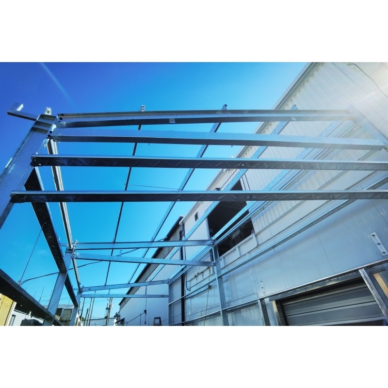 Prefab Light Steel Structure Building Metal Building  Steel Structure Building For A Hot Dip Galvanizing Warehouse