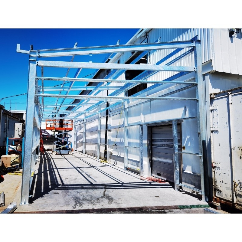 Prefab Light Steel Structure Building Metal Building  Steel Structure Building For A Hot Dip Galvanizing Warehouse