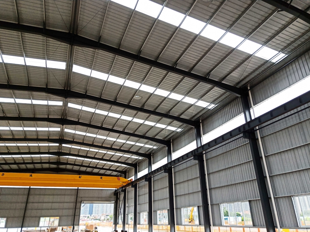 Stable H Steel Structure Industrial Metal Frame Workshop Construction Fast For Subway Workshop