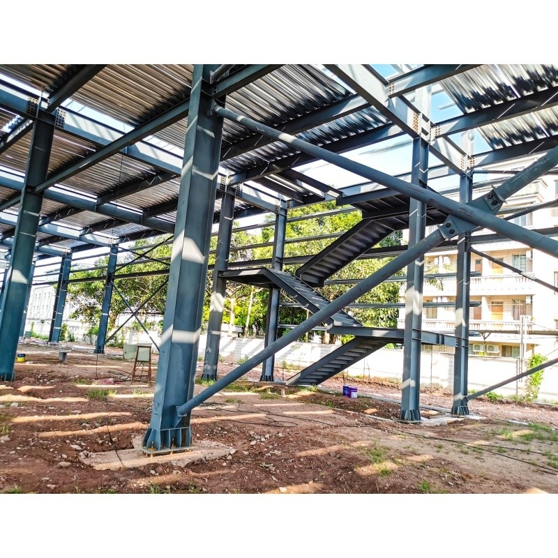 Galvanized Anti Rust Metal Manufacturing Plant With Steel Structure Building Steel Structure Factory Warehouse
