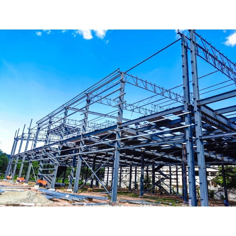 Galvanized Anti Rust Metal Manufacturing Plant With Steel Structure Building Steel Structure Factory Warehouse