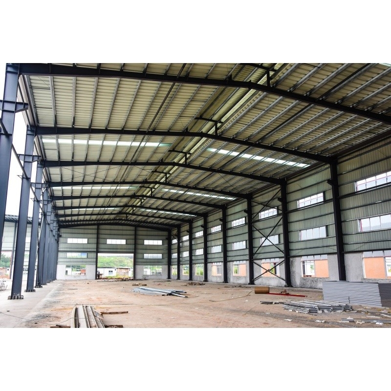 Q345 Galvanized Factory Prefabricated Material  Steel Structure For Factory Steel Building
