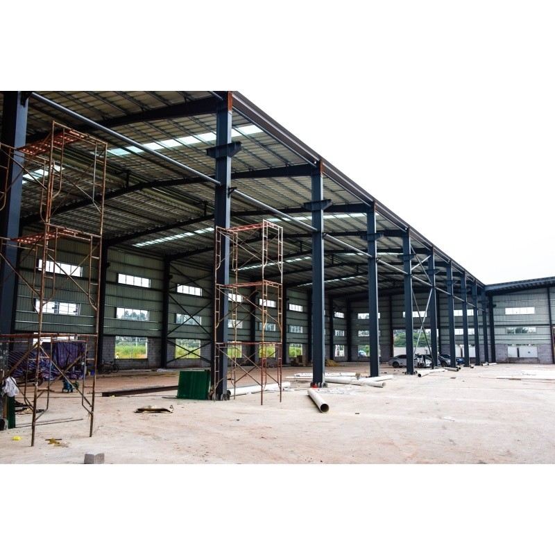 Q345 Galvanized Factory Prefabricated Material  Steel Structure For Factory Steel Building
