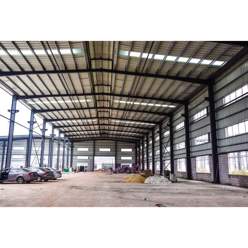 Q345 Galvanized Factory Prefabricated Material  Steel Structure For Factory Steel Building