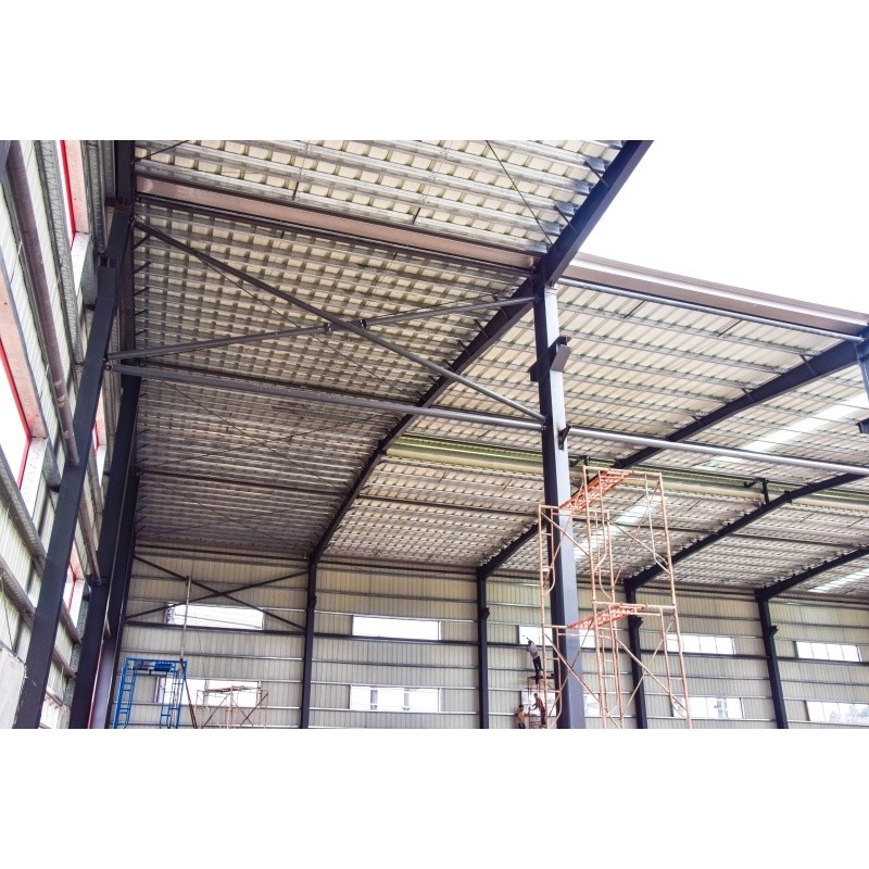 Q345 Galvanized Factory Prefabricated Material  Steel Structure For Factory Steel Building