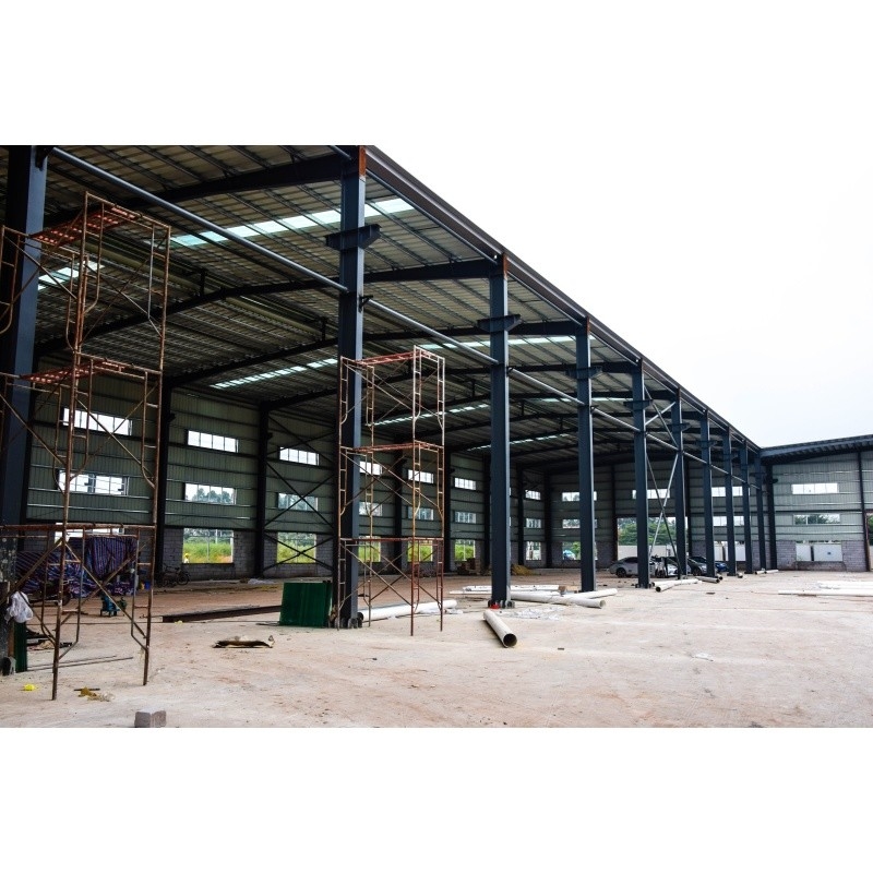 Q345 Galvanized Factory Prefabricated Material  Steel Structure For Factory Steel Building