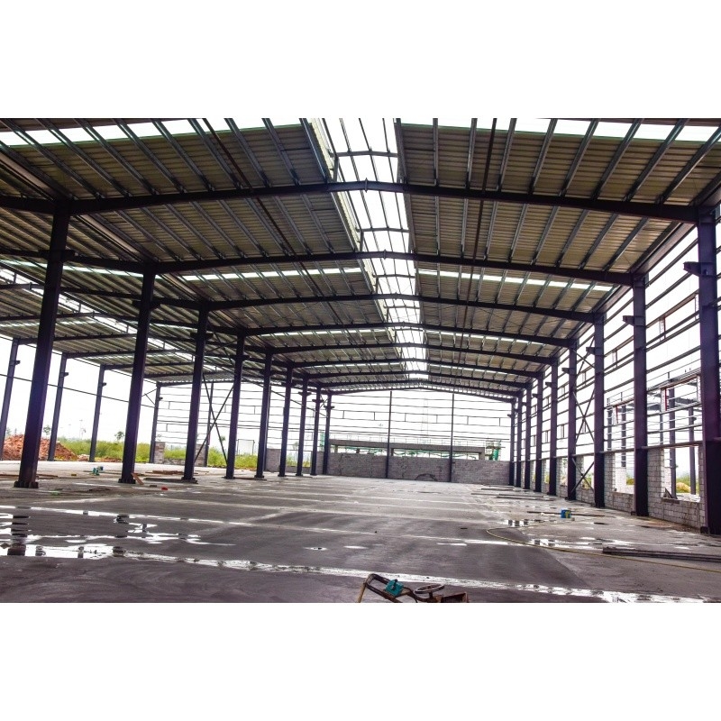 Q345 Galvanized Factory Prefabricated Material  Steel Structure For Factory Steel Building