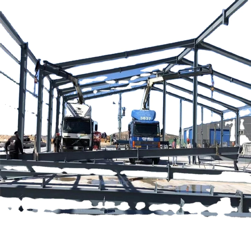 Customized Prefab Steel Structure Buildings For Garage Commercial Farm Storage Workshop