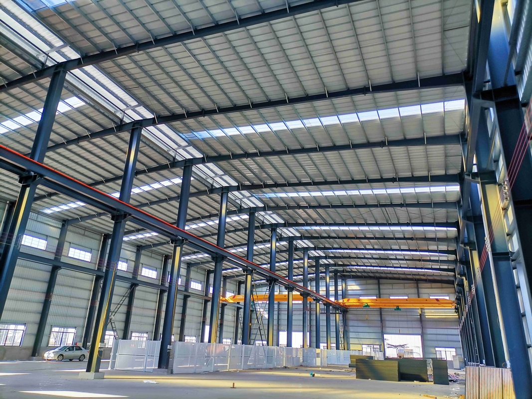 High Strength Galvanized Portal Type Large Span Steel For Factory Building