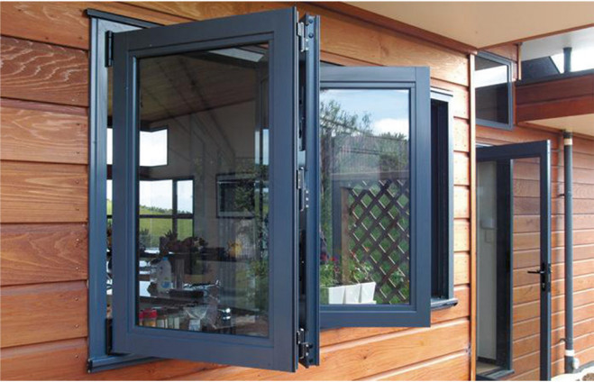 Aluminum Alloy Folding Window Ventilation And Heat Insulation For Study , Kitchen , Office And Other Places