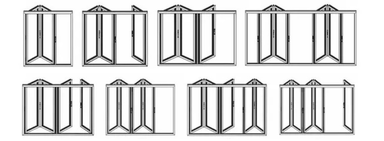 Aluminum Alloy Folding Window Ventilation And Heat Insulation For Study , Kitchen , Office And Other Places