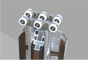 Aluminum Alloy Folding Door Partitions Large Spaces For Shopping Malls , Office Buildings , Exhibition Hal