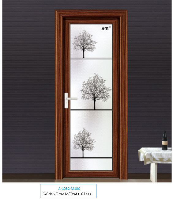 Bathroom aluminum alloy swing door, a variety of patterns to choose from and customize