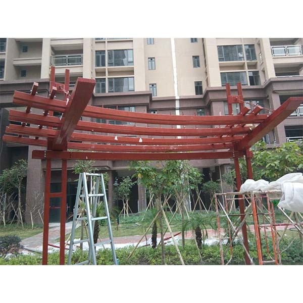Steel Structure Garden Shed Custom Grid Anti-Corrosion Outdoor Corridor Gallery
