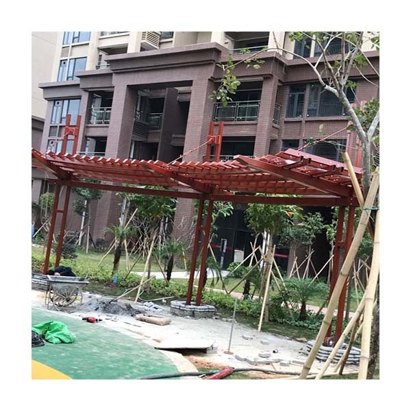Steel Structure Garden Shed Custom Grid Anti-Corrosion Outdoor Corridor Gallery