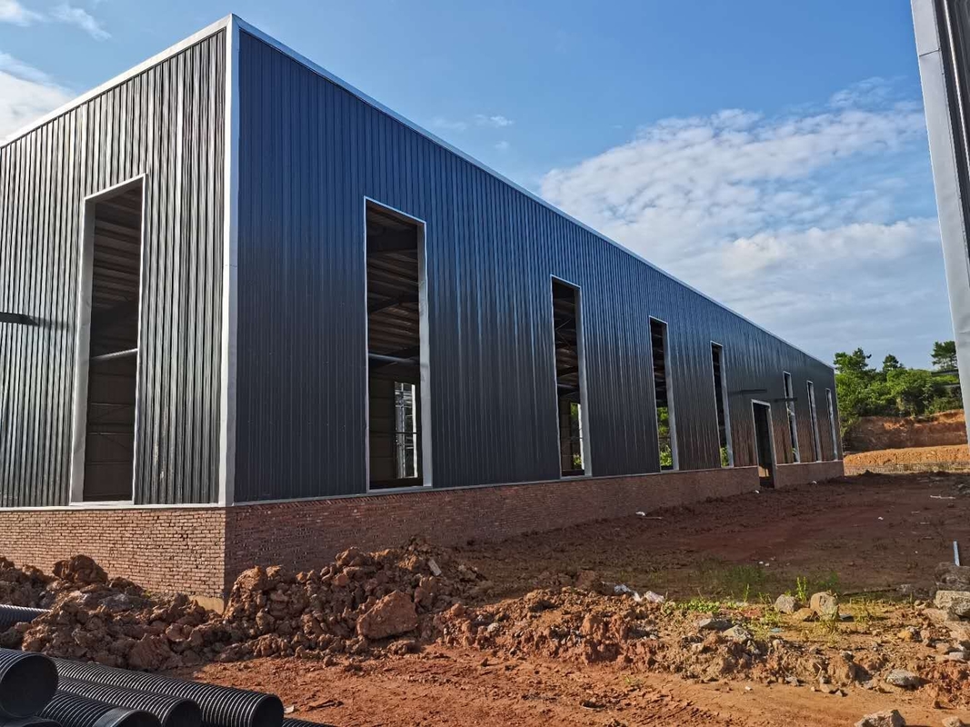 Hot-dip Galvanized Prefabricated Steel Structure Metal Material Warehouse Building For Workshop