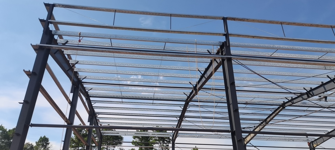 Hot-dip Galvanized Prefabricated Steel Structure Metal Material Warehouse Building For Workshop