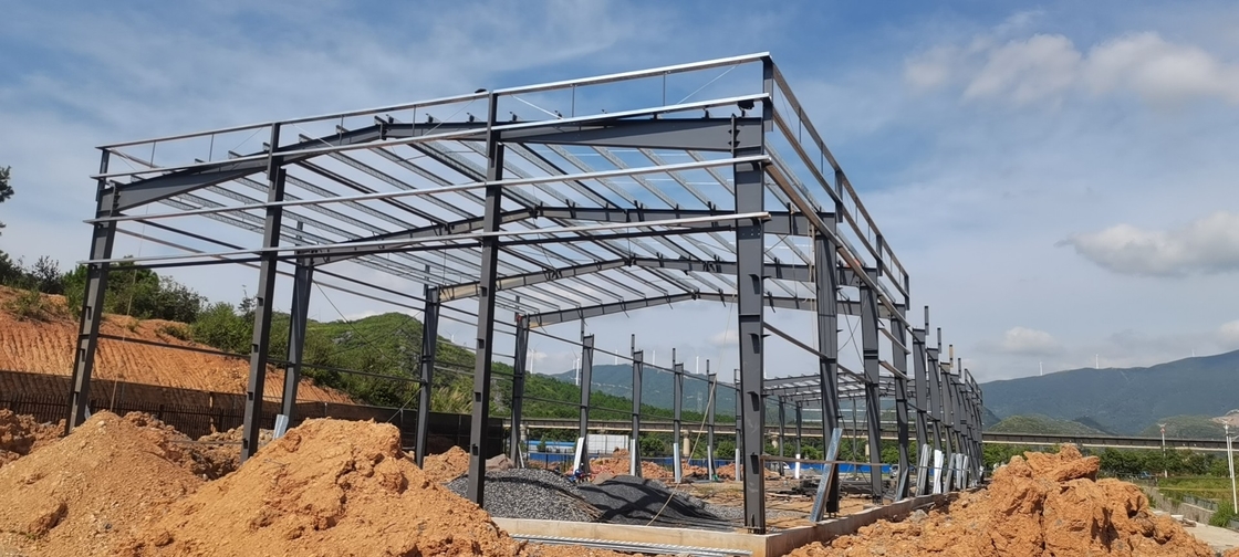 Hot-dip Galvanized Prefabricated Steel Structure Metal Material Warehouse Building For Workshop