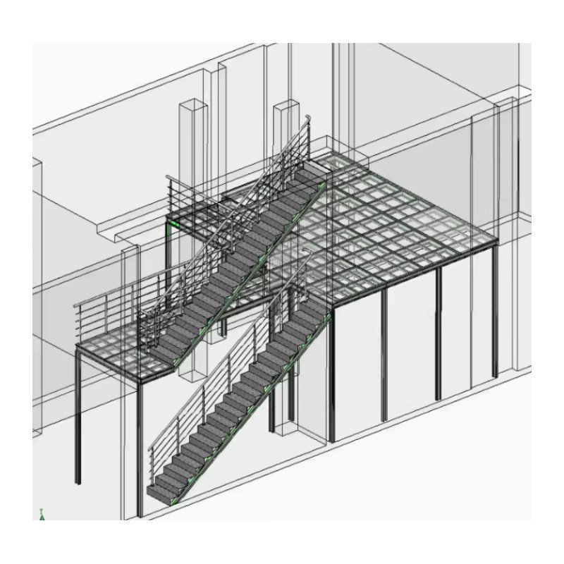 Steel Structure Mezzanine Floor Warehouse Indoor Steel Platform Mezzanine For Warehouse